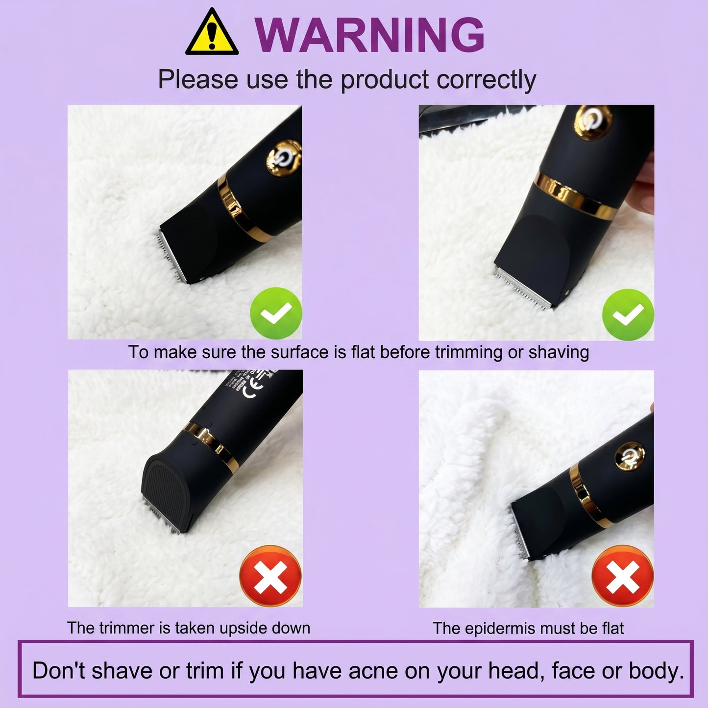 Anti-Nick Body & Ball Trimmer - Safe Ceramic Blade Groomer for Men