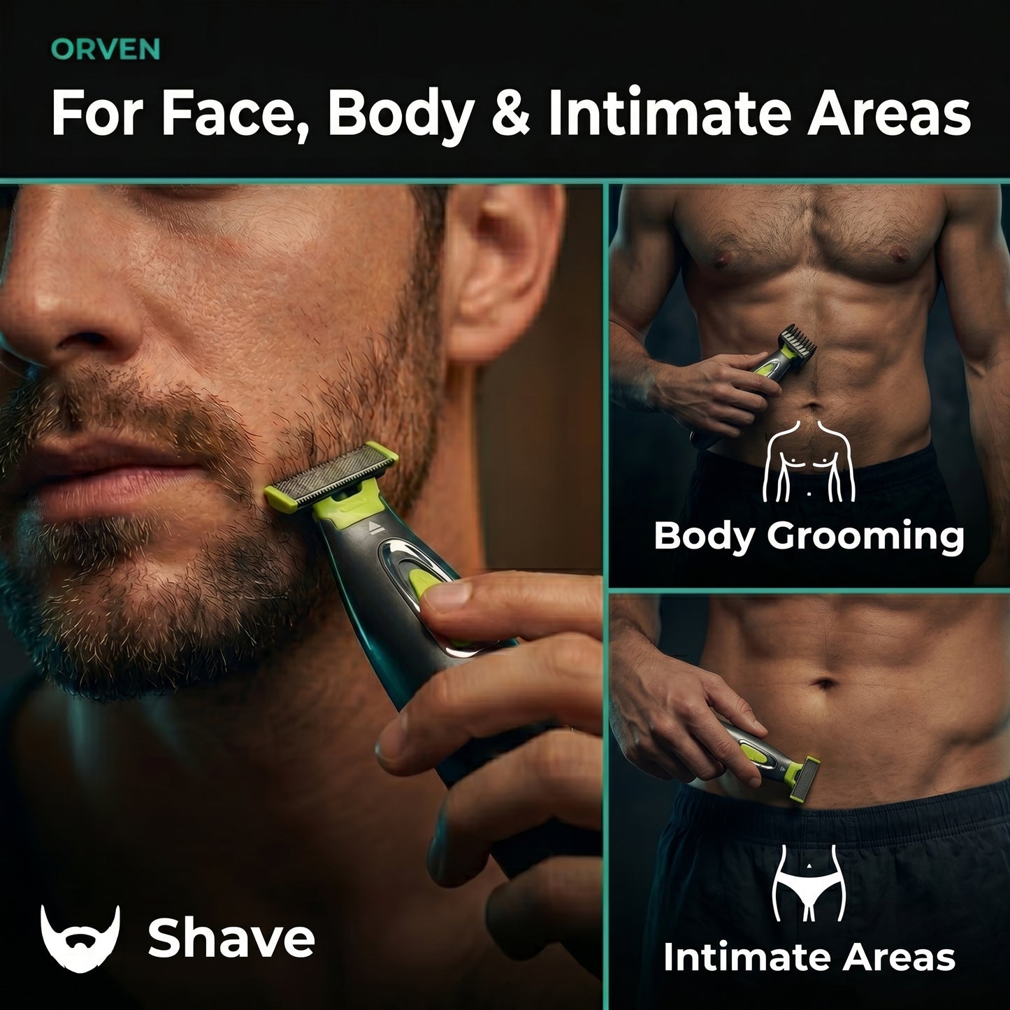 ORVEN TRIMMER For Face, Body & Intimate Areas