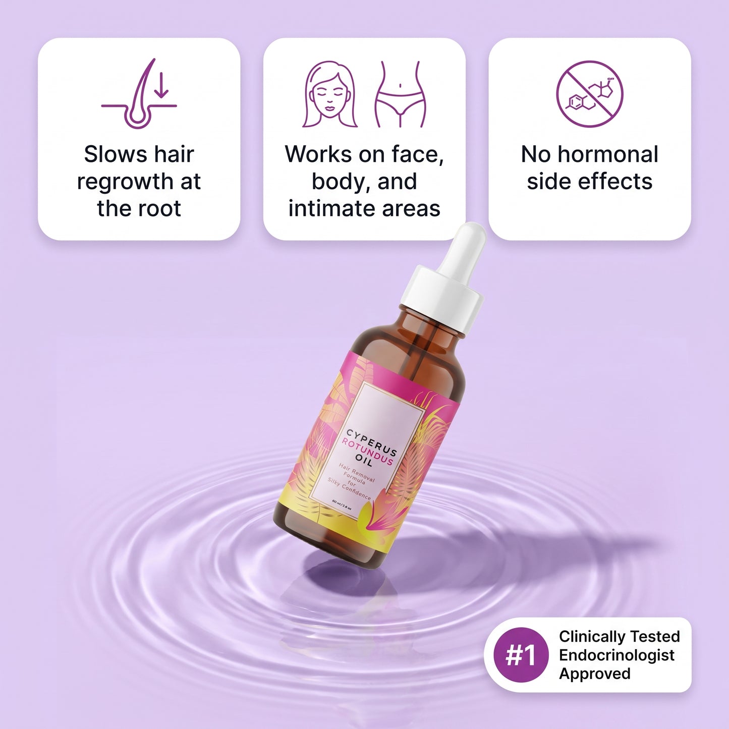 Cyperus Rotundus Oil Hair Reduction Formula