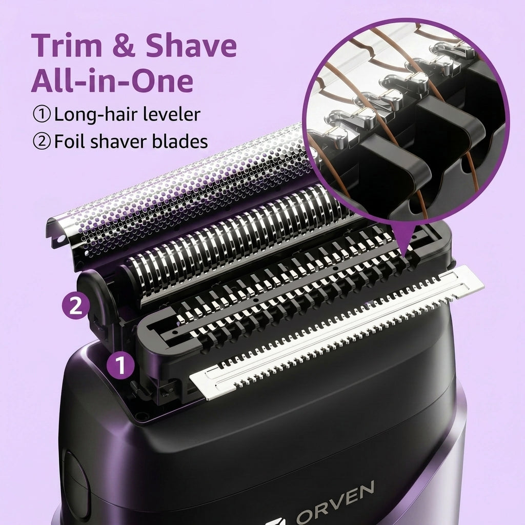 ORVEN Foil Shaver — Compact & Waterproof